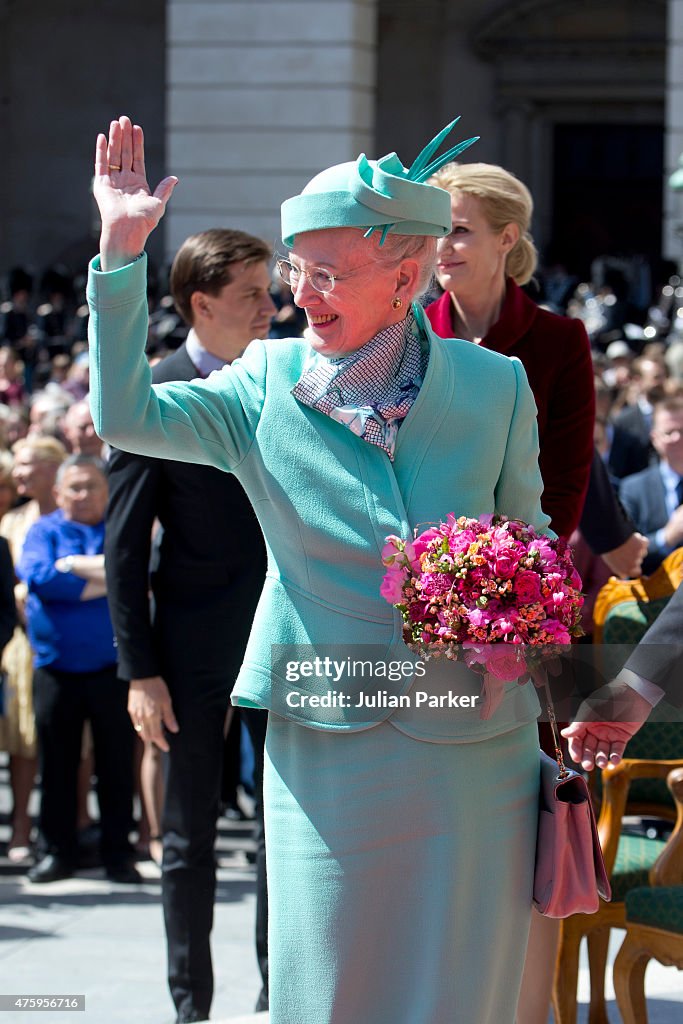 The Danish Royal Family Attend Christiansborg Palace On Occasion Of The 100th Anniversary Of The 1915 Constitution