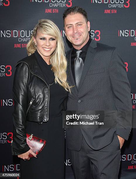 Jodie Sweetin and Justin Hodak arrive at the Los Angeles premiere of "Insidious: Chapter 3" held at TCL Chinese Theatre IMAX on June 4, 2015 in...