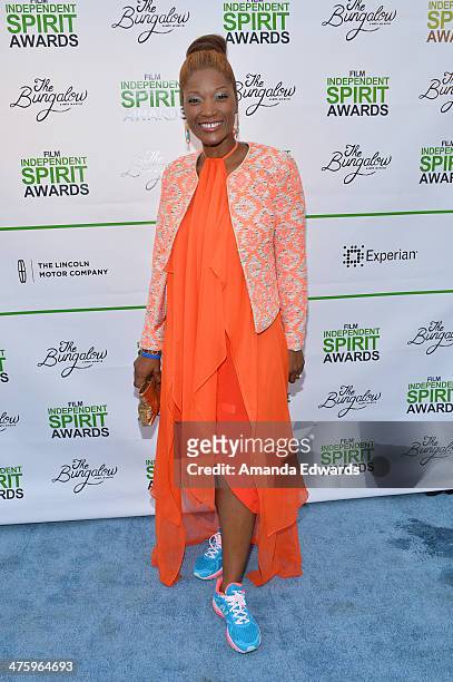 Actress Yolonda Ross attends the 2014 Film Independent Spirit Awards after party at The Bungalow on March 1, 2014 in Santa Monica, California.