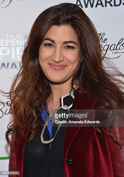 Director Jehane Noujaim attends the 2014 Film Independent Spirit Awards after party at The Bungalow on March 1, 2014 in Santa Monica, California.