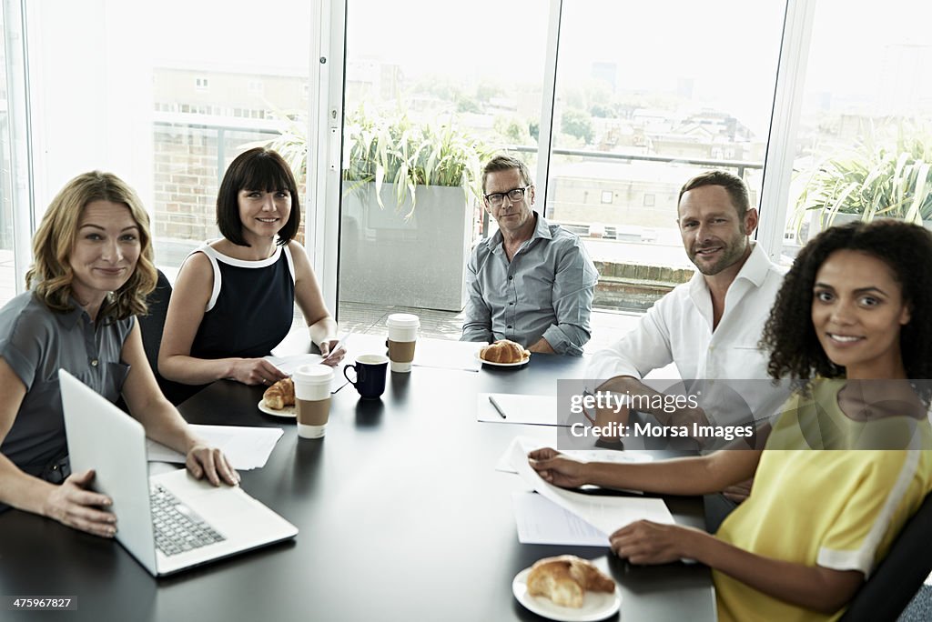 Business meeting in modern office