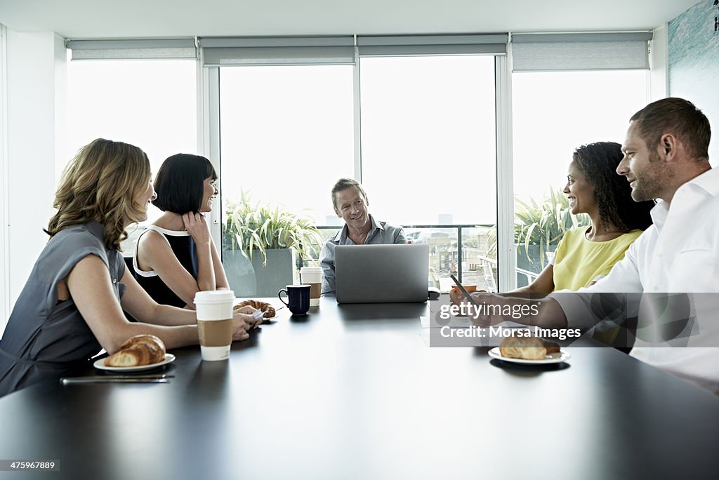 Business meeting in modern office