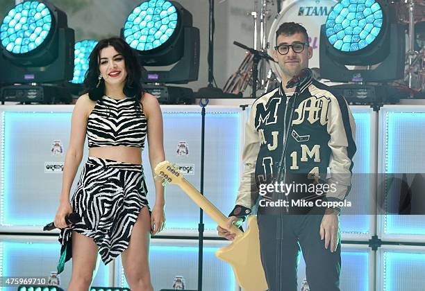 Charli XCX and Jack Antonoff perform on NBC's "Today" at the NBC's TODAY Show on June 5, 2015 in New York, New York.