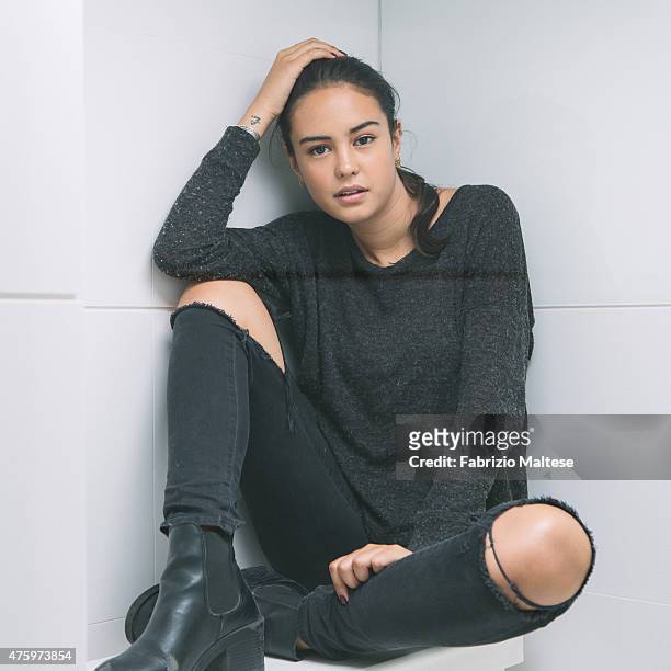 Actor Courtney Eaton is photographed on May 15, 2015 in Cannes, France.