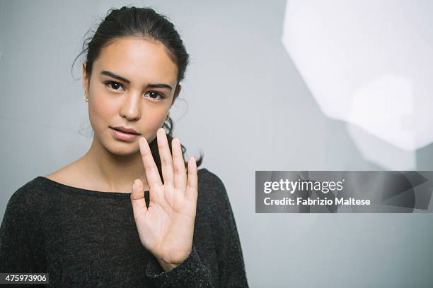 Actor Courtney Eaton is photographed on May 15, 2015 in Cannes, France.