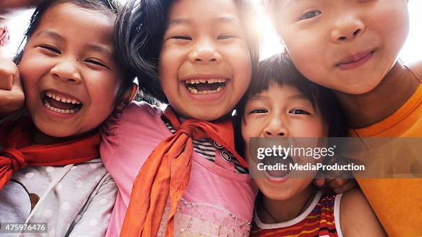 happy asian children close up - chinoiserie stock pictures, royalty-free photos & images