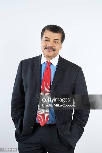 Astrophysicist Neil deGrasse Tyson poses for a portrait at The 74th Annual Peabody Awards Ceremony at Cipriani Wall Street on May 31, 2015 in New...
