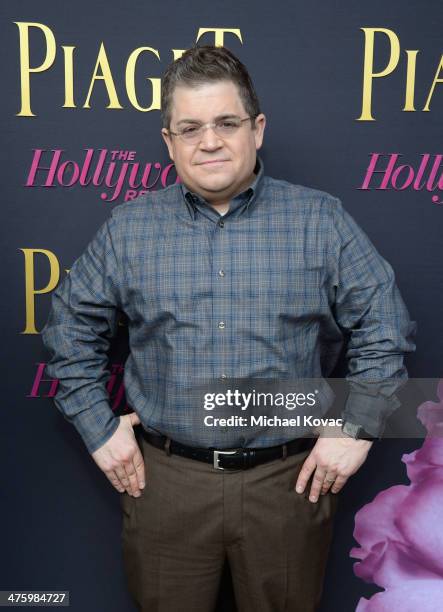 Host Patton Oswalt, wearing Piaget, poses in the Piaget Lounge during the 2014 Film Independent Spirit Awards at Santa Monica Beach on March 1, 2014...