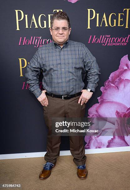 Host Patton Oswalt, wearing Piaget, poses in the Piaget Lounge during the 2014 Film Independent Spirit Awards at Santa Monica Beach on March 1, 2014...