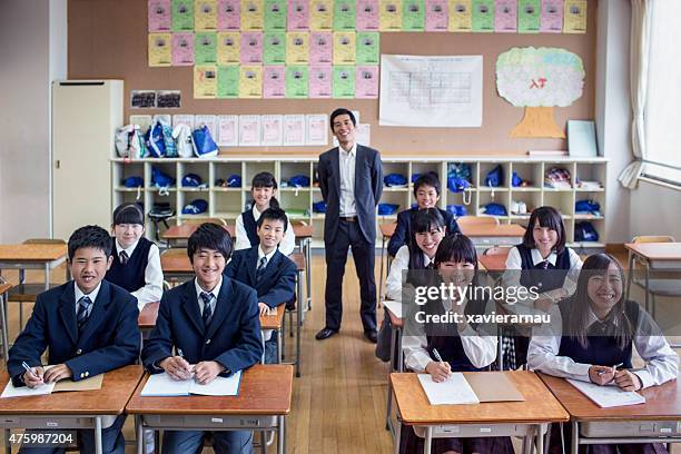 japanese classroom - japanese elementary school bildbanksfoton och bilder