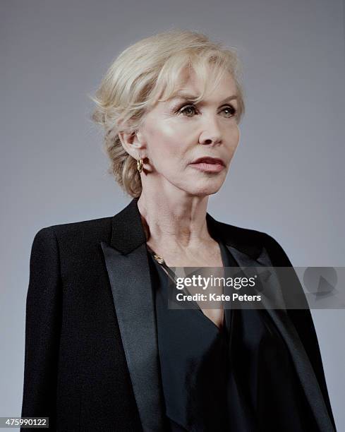 Film producer Trudie Styler is photographed for the Telegraph on December 19, 2014 in London, England.