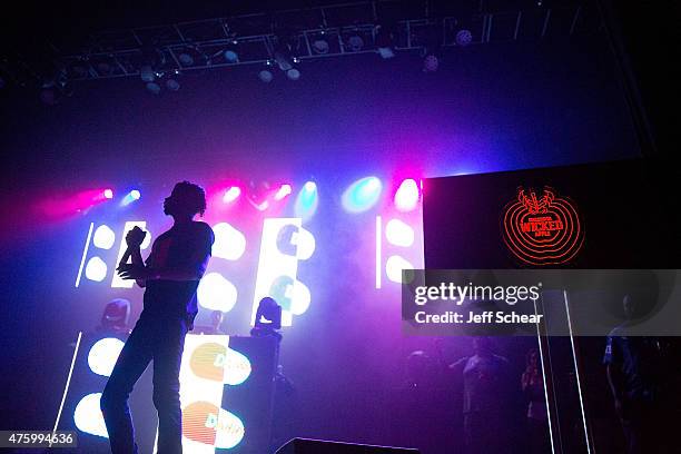 Danny Brown performs at Redd's Wicked Apple's 'The Most Wicked Party' event in Chicago, the second in a four-part series, with artist collective...