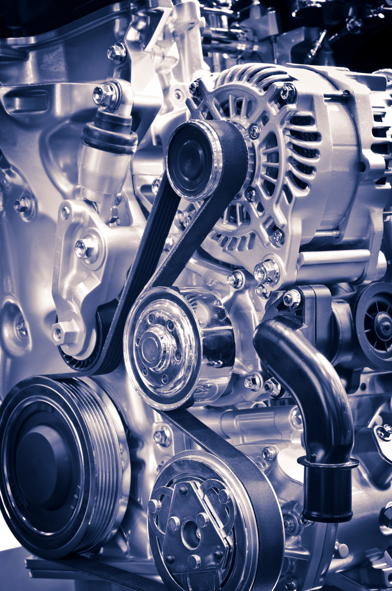 car engine closeup