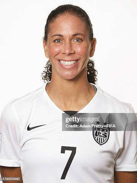 Shannon Box of the USA poses for a portrait at the Delta Hotel on June 5, 2015 in Winnipeg, Canada.