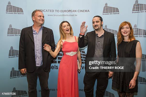 Members of the jury Christian Carion, Antonella Salvucci, Olivier Masset Depasse and Erika Sainte pose during a photo call at the opening of the 13th...