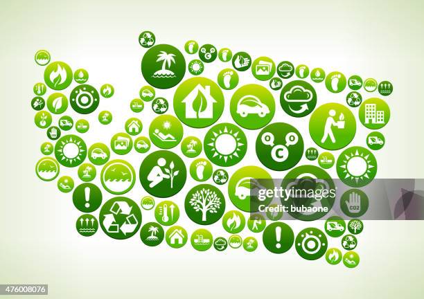 washington environmental conservation green vector button pattern. - washington state outline stock illustrations