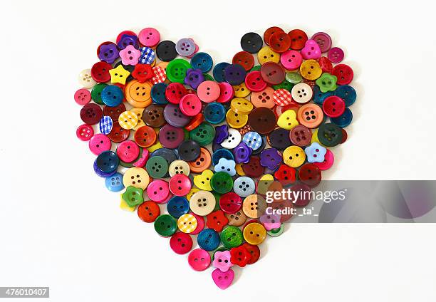 united colors of love - multi coloured buttons stock pictures, royalty-free photos & images