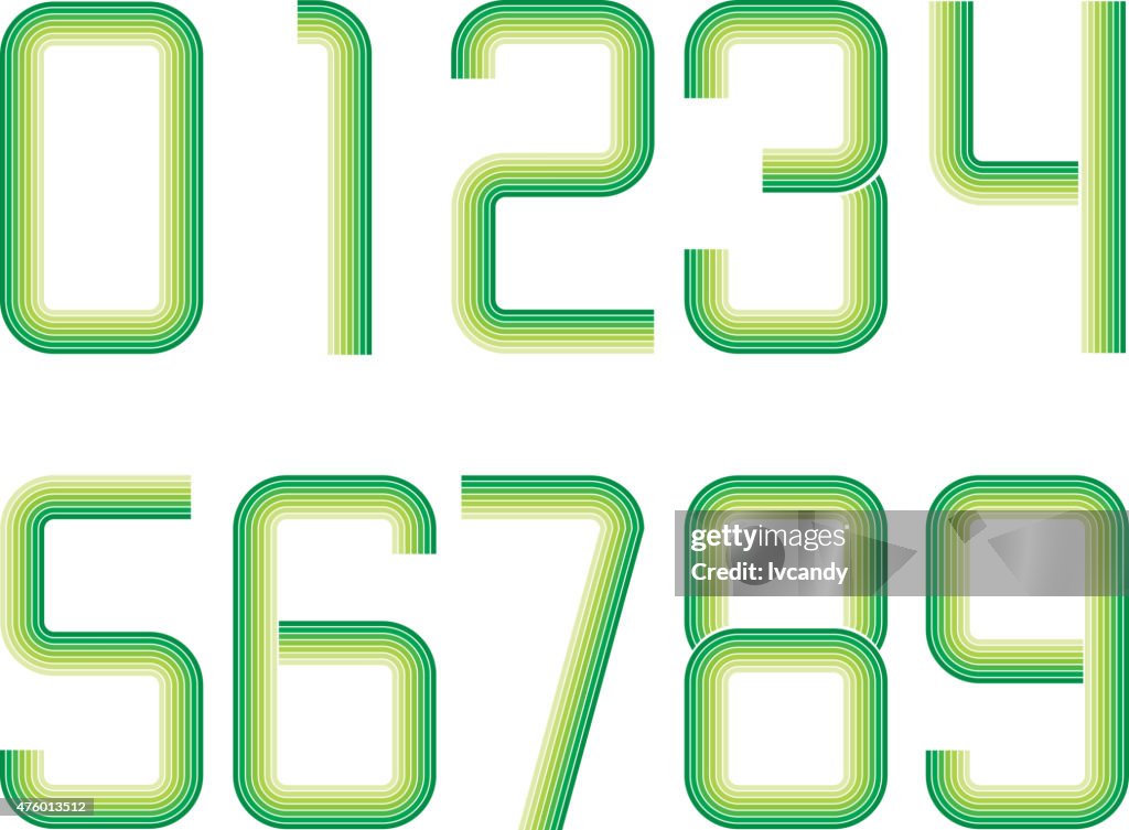 Numbers Design High-Res Vector Graphic - Getty Images