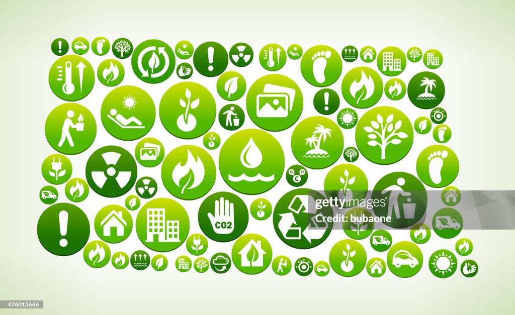 Local Environment Conservation Vector North Dakota Environmental Conservation Green Vector Button Pattern ...