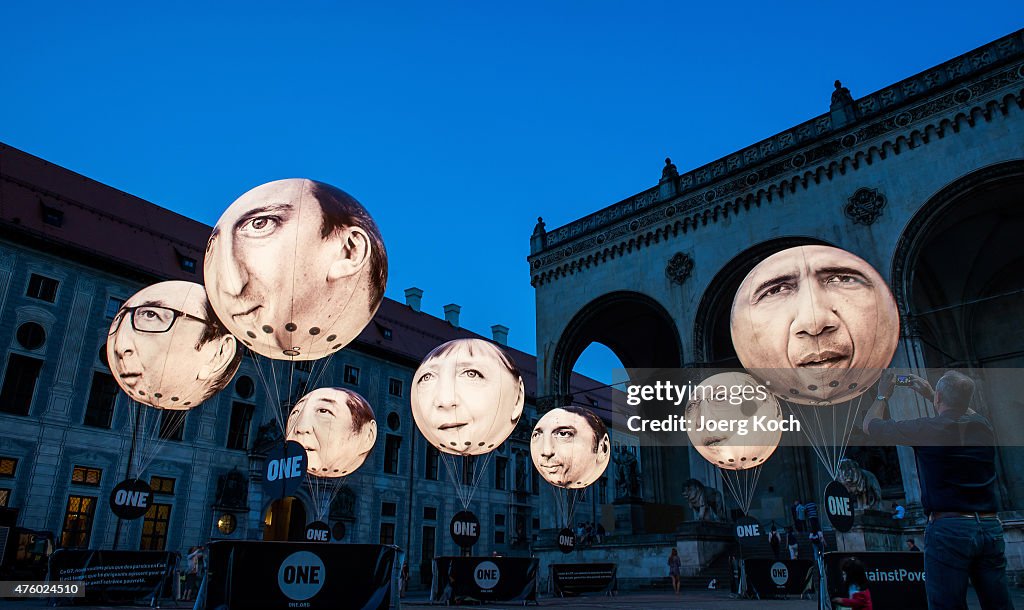 Demonstrators In Munich Protest Upcoming G7 Summit