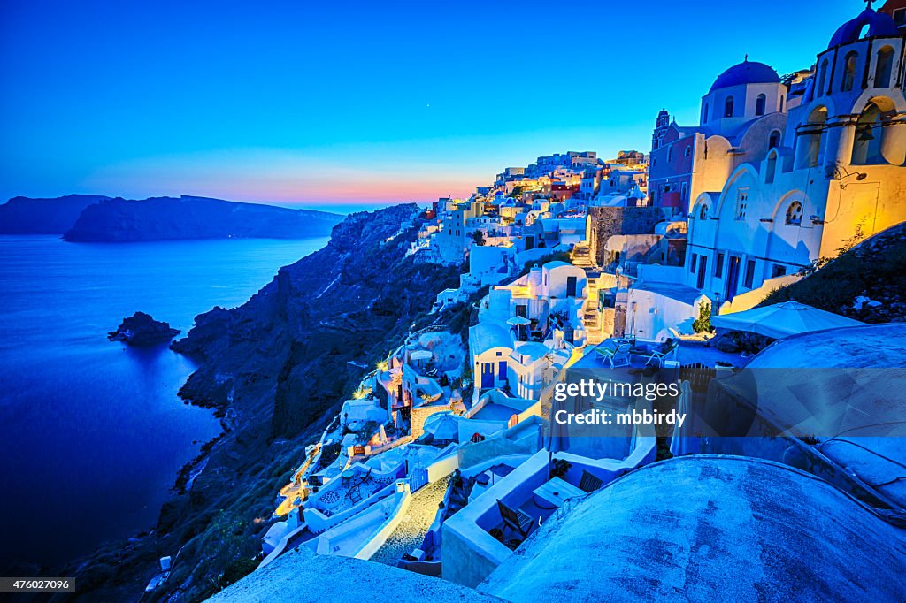 Romantic Santorini Oia village, Greece