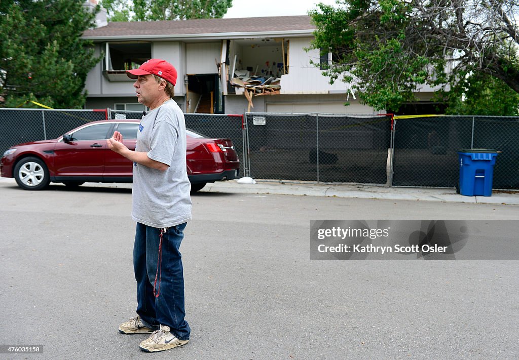 Greenwood Village home destroyed during a standoff with a suspect on Thursday.