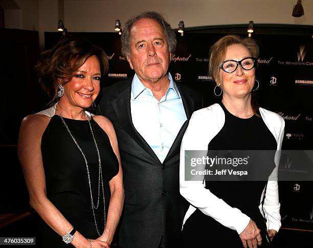 Chopard Co-President and Creative Director Caroline Scheufele, sculptor Don Gummer, and actress Meryl Streep attend The Weinstein Company's Academy...