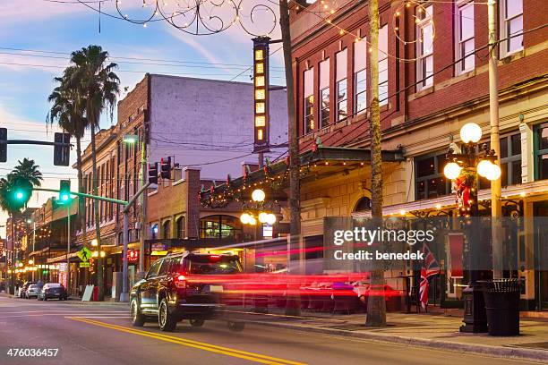 tampa, ybor city, florida - tampa stock-fotos und bilder