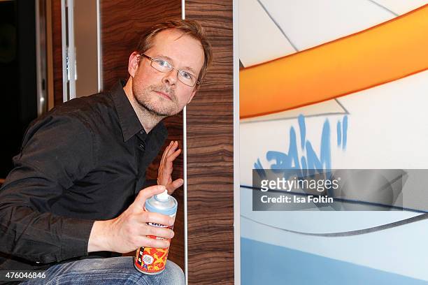 The artist Daim during the naming ceremony of the cruise ship 'Mein Schiff 4' on June 5, 2015 in Kiel, Germany.