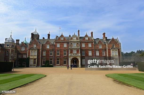 View of The Church of St Mary Magdalene on Queen Elizabeth II's Sandringham Estate on June 5, 2015 in Norfolk, England. This is where Princess...