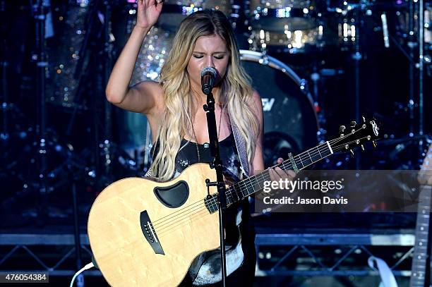 Kelsea Ballerini performs onstage during Pandora Country at Marathon Music Works on June 5, 2015 in Nashville, Tennessee.