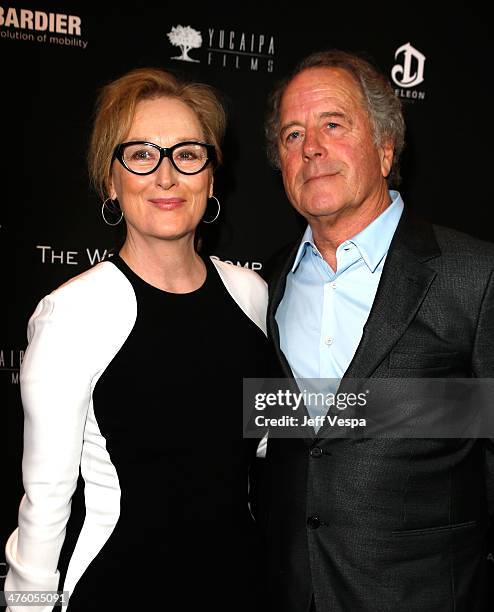 Actress Meryl Streep and sculptor Don Gummer attend The Weinstein Company's Academy Award party hosted by Chopard and DeLeon Tequila at Montage...