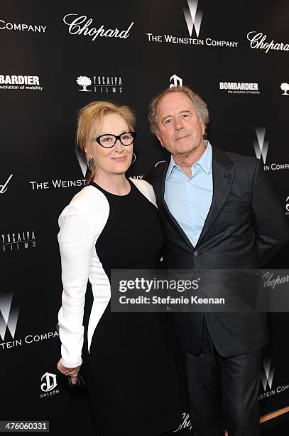 Meryl Streep and Don Gummer attend The Weinstein Company Academy Award party hosted by Chopard on March 1, 2014 in Beverly Hills, California.