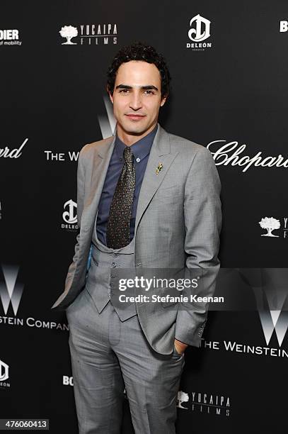Designer Zac Posen attends the Weinstein Company Academy Award party hosted by Chopard on March 1, 2014 in Beverly Hills, California.