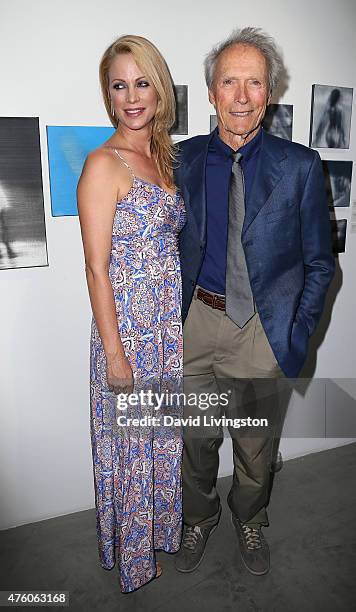 Actress Alison Eastwood and father actor/director Clint Eastwood attend the Art for Animals fundraiser art event hosted by Alison Eastwood at De Re...