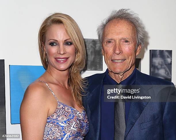 Actress Alison Eastwood and father actor/director Clint Eastwood attend the Art for Animals fundraiser art event hosted by Alison Eastwood at De Re...