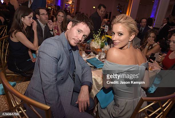 Actor Kevin Connolly and Sabina Gadecki attend the "Cool Comedy - Hot Cuisine" To Benefit The Scleroderma Research Foundation benefit at the Beverly...