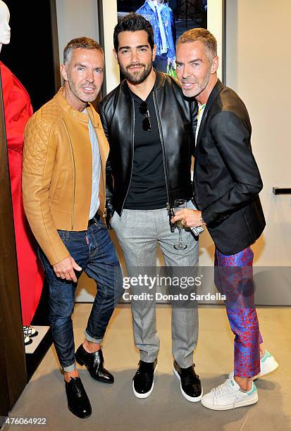 Designer Dan Caten, actor Jesse Metcalfe and designer Dean Caten attend DSQUARED2 Los Angeles cocktail party and dinner hosted by Dean and Dan Caten...