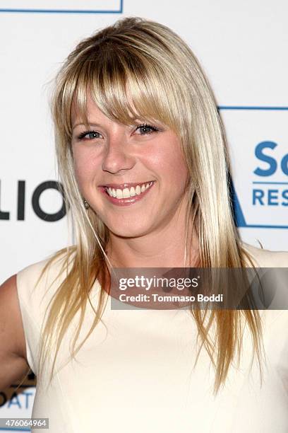 Actress Jodie Sweetin attends the Cool Comedy Hot Cuisine Benefit held at the Regent Beverly Wilshire Hotel on June 5, 2015 in Beverly Hills,...