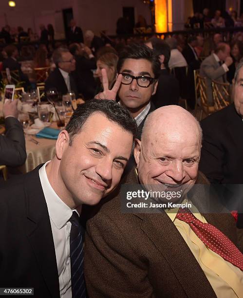 Television Personality Jimmy Kimmel, actor John Stamos and comedian Don Rickles attend the "Cool Comedy - Hot Cuisine" To Benefit The Scleroderma...