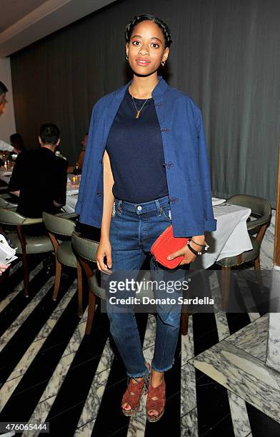 Musician Kilo Kish attends DSQUARED2 Los Angeles cocktail party and dinner hosted by Dean and Dan Caten on June 5, 2015 in Beverly Hills, California.