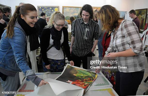 The Maharaja Academy of Fine Arts and Craft Society hosted an exhibition for 36 students from Germany and delegates from FHWS University to...