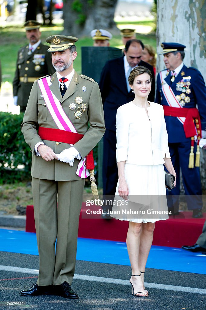 Spanish Royals Attend Armed Forces Day 2015