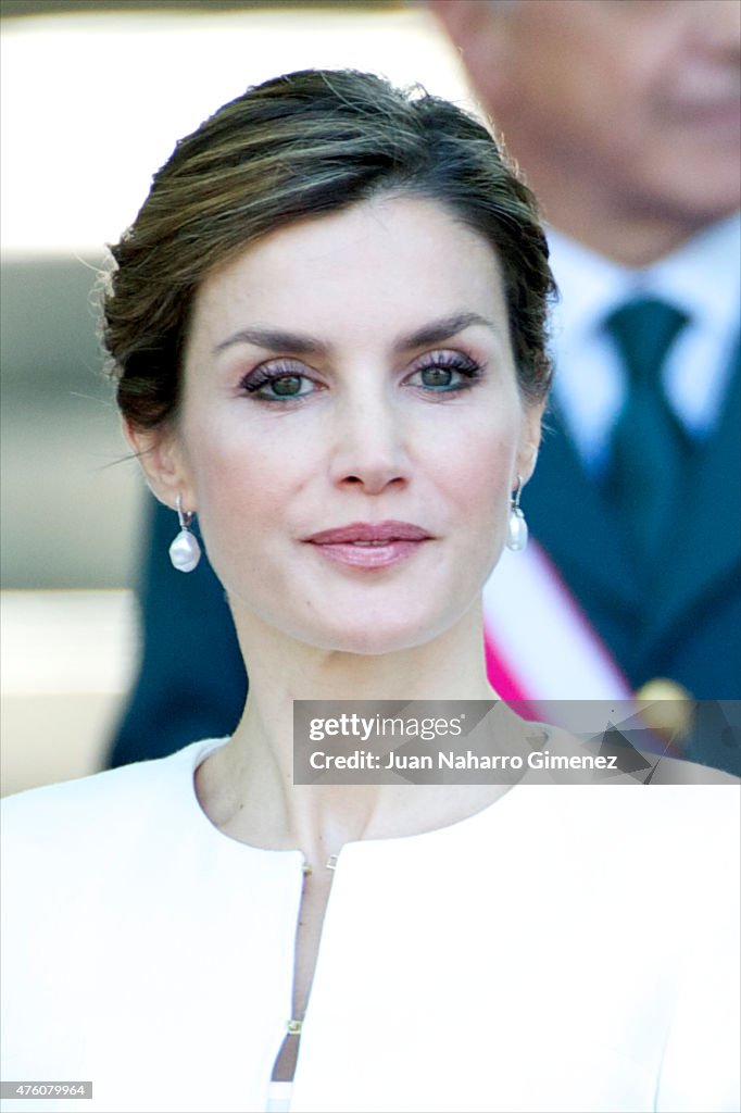 Spanish Royals Attend Armed Forces Day 2015