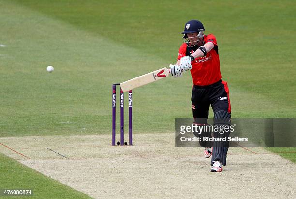 Durham Jets Paul Collingwood in action during the NatWest T20 Blast between Durham Jets and Birmingham Bears at Emirates Durham ICG, on June 06, 2015...