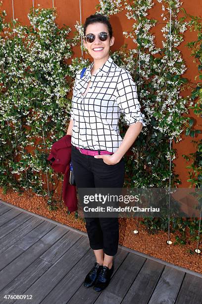 Actress Melanie Doutey attends the 2015 Roland Garros French Tennis Open - Day Fourteen, on June 6, 2015 in Paris, France.