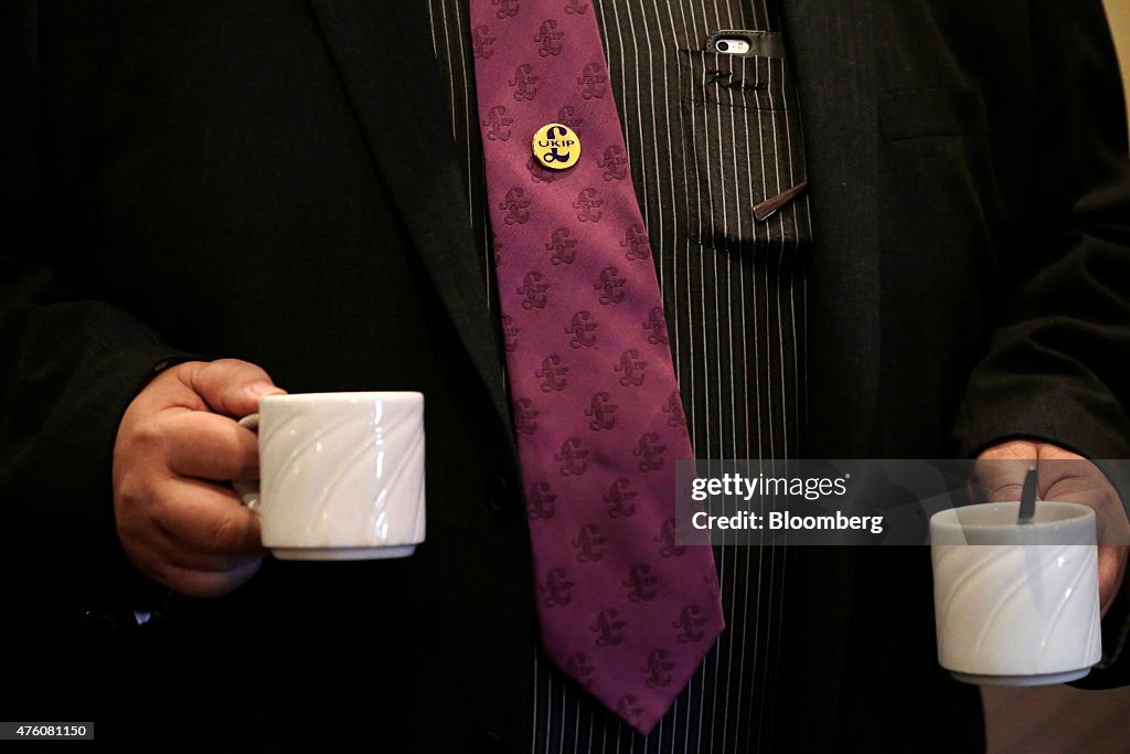 UKIP Party Leader Nigel Farage Addresses Regional Conference