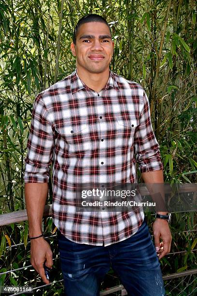 Handball Player of PSG, Daniel Narcisse attends the 2015 Roland Garros French Tennis Open - Day Fourteen, on June 6, 2015 in Paris, France.