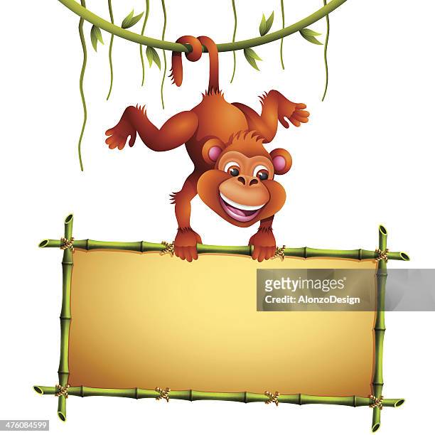 56 Cartoon Monkey Hanging From A Tree Photos and Premium High Res Pictures  - Getty Images