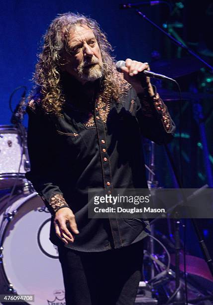 Robert PLant and the Sensational Space Shifters perform during Mountain Jam 2015 at Hunter Mountain on June 5, 2015 in Hunter, New York.
